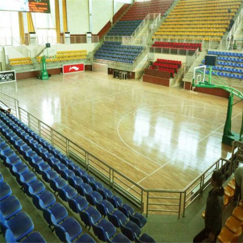 篮球场木地板 体育馆专用木地板