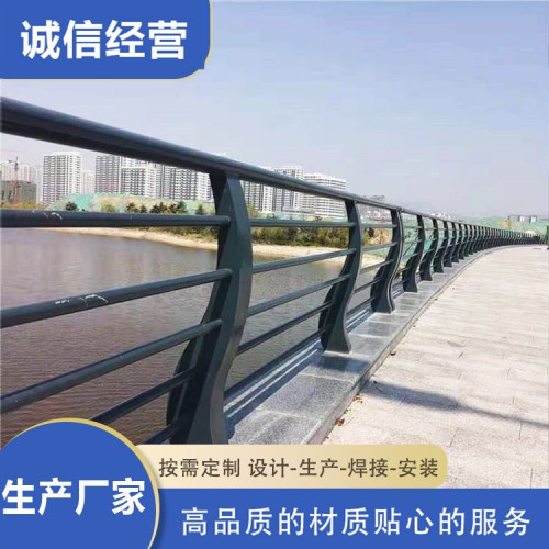 河道护栏   不锈钢复合管    景观护栏