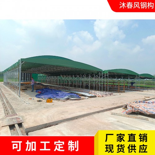 成都温江区厂家供应篮球场顶棚 工地堆货临时移动帐篷