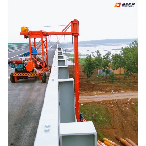 高架桥排水管安装设备 桥梁落水管安装台车 博奥机械S60