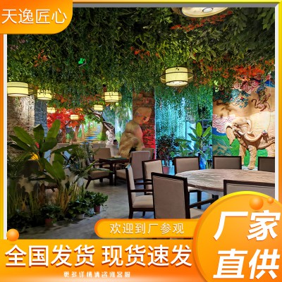 生态餐厅 旅游餐厅 植物景观装饰